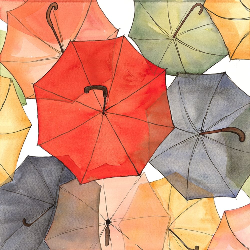 THE UMBRELLAS OF PETIT CHAMPLAIN art print by Atelier B Art Studio for $57.95 CAD