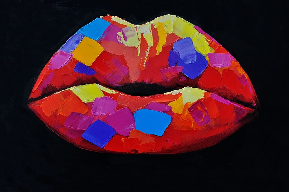 COLORFUL LIPSTICK art print by Atelier B Art Studio for $57.95 CAD