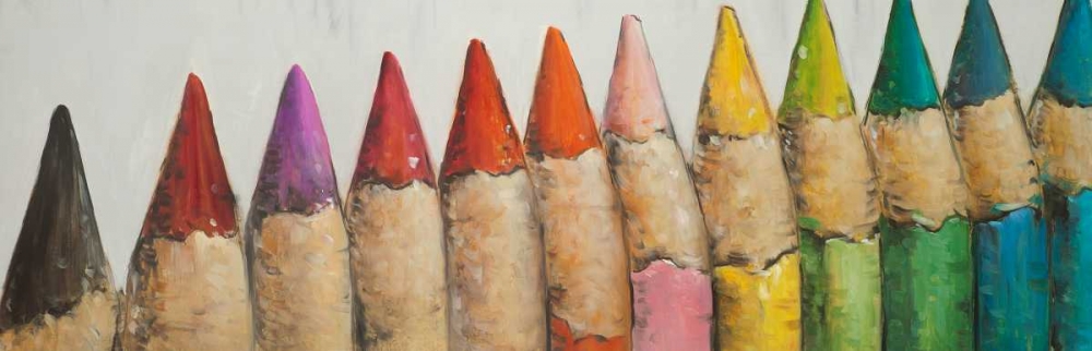 Colouring Pencils Close-up View art print by Atelier B Art Studio for $57.95 CAD