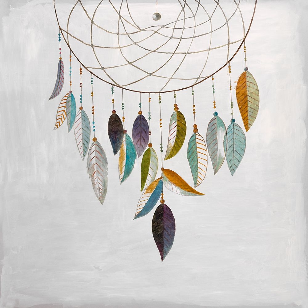 DREAMCATCHER WITH FEATHERS art print by Atelier B Art Studio for $57.95 CAD