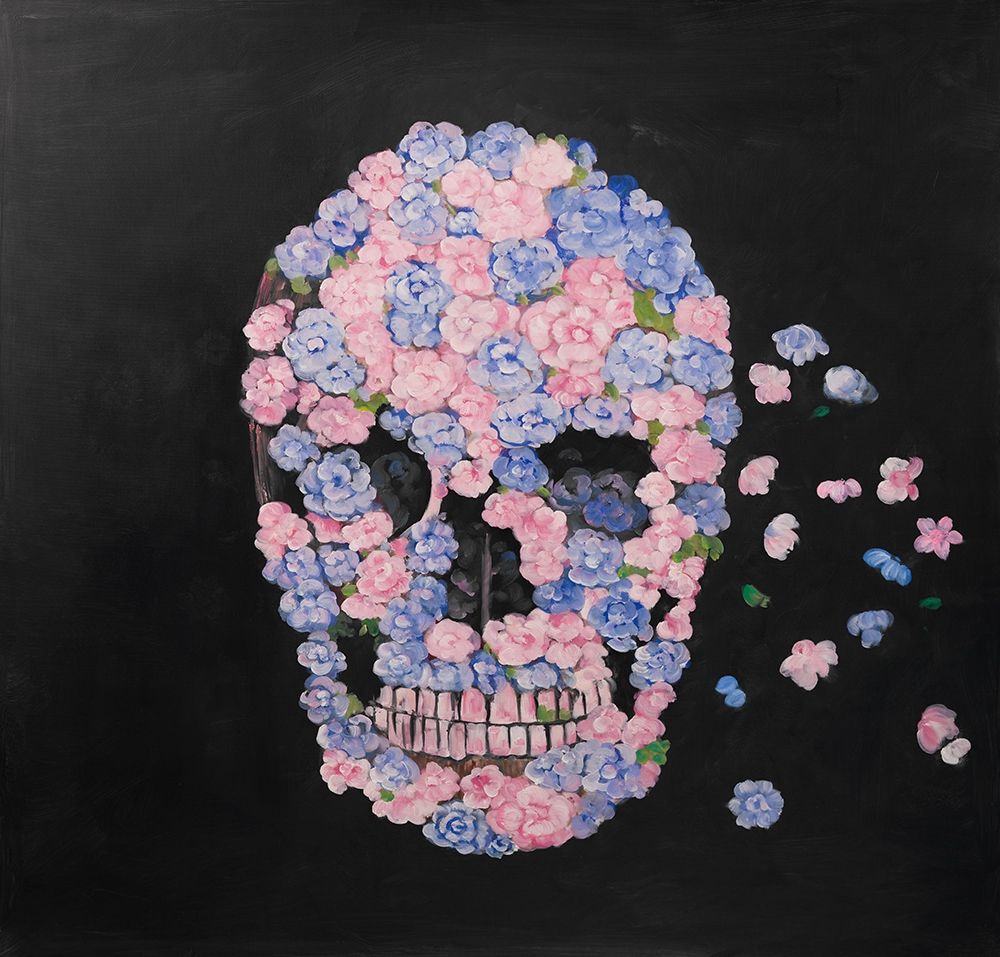 FLOWER SKULL art print by Atelier B Art Studio for $57.95 CAD