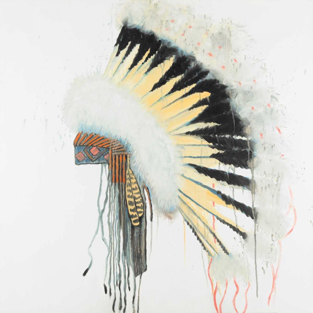 Amerindian Headdress art print by Atelier B Art Studio for $57.95 CAD