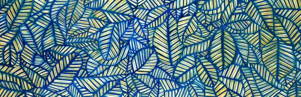 Blue Leaf Patterns art print by Atelier B Art Studio for $57.95 CAD