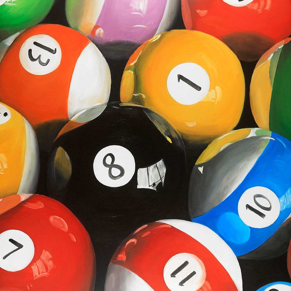 Pool Balls Closeup art print by Atelier B Art Studio for $57.95 CAD