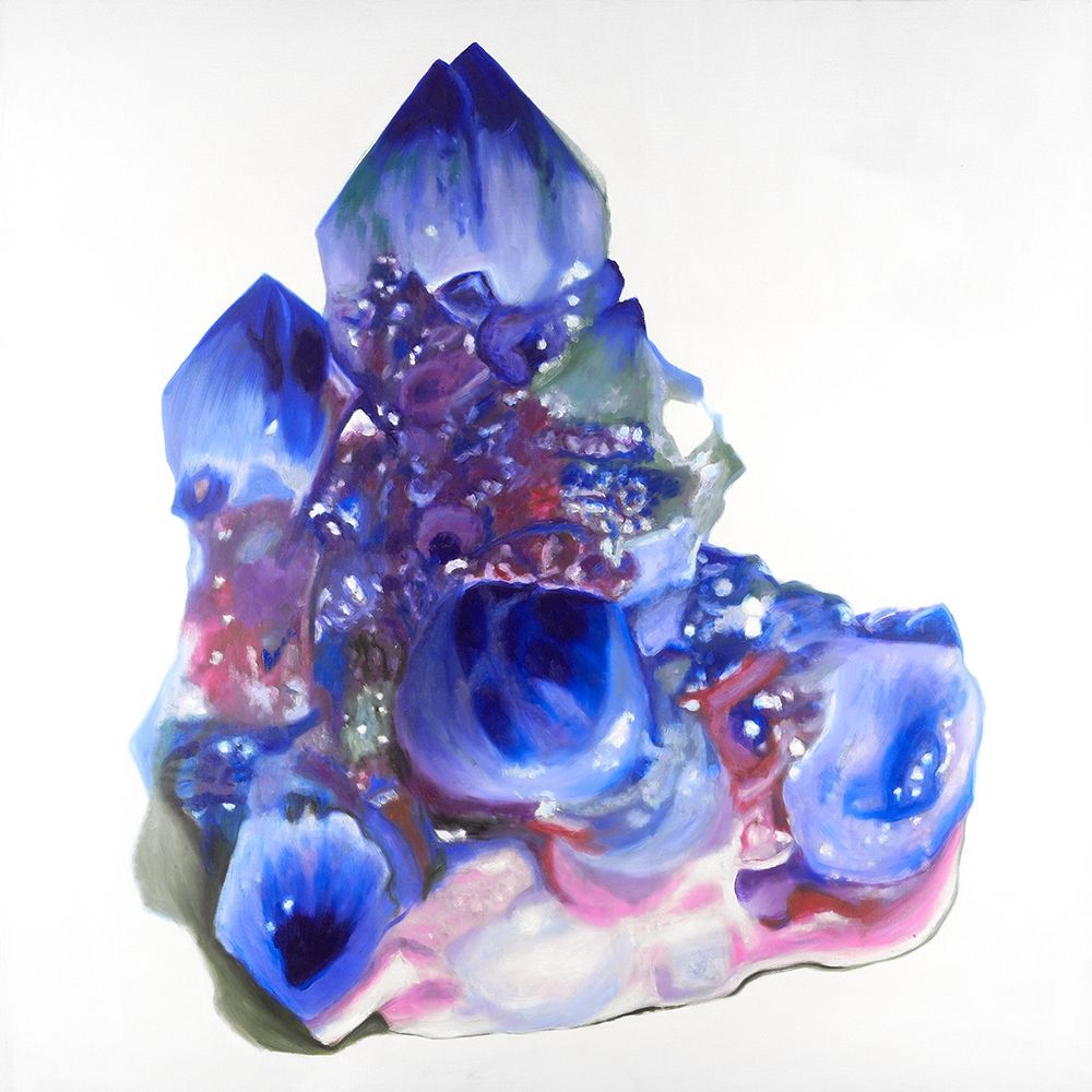 Blue and Purple Quartz Cristal art print by Atelier B Art Studio for $57.95 CAD