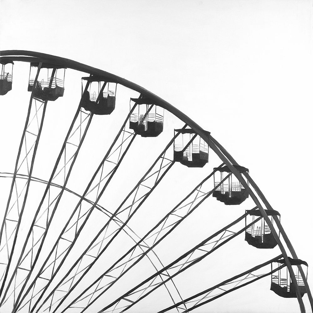 Quarter of a Ferris Wheel art print by Atelier B Art Studio for $57.95 CAD