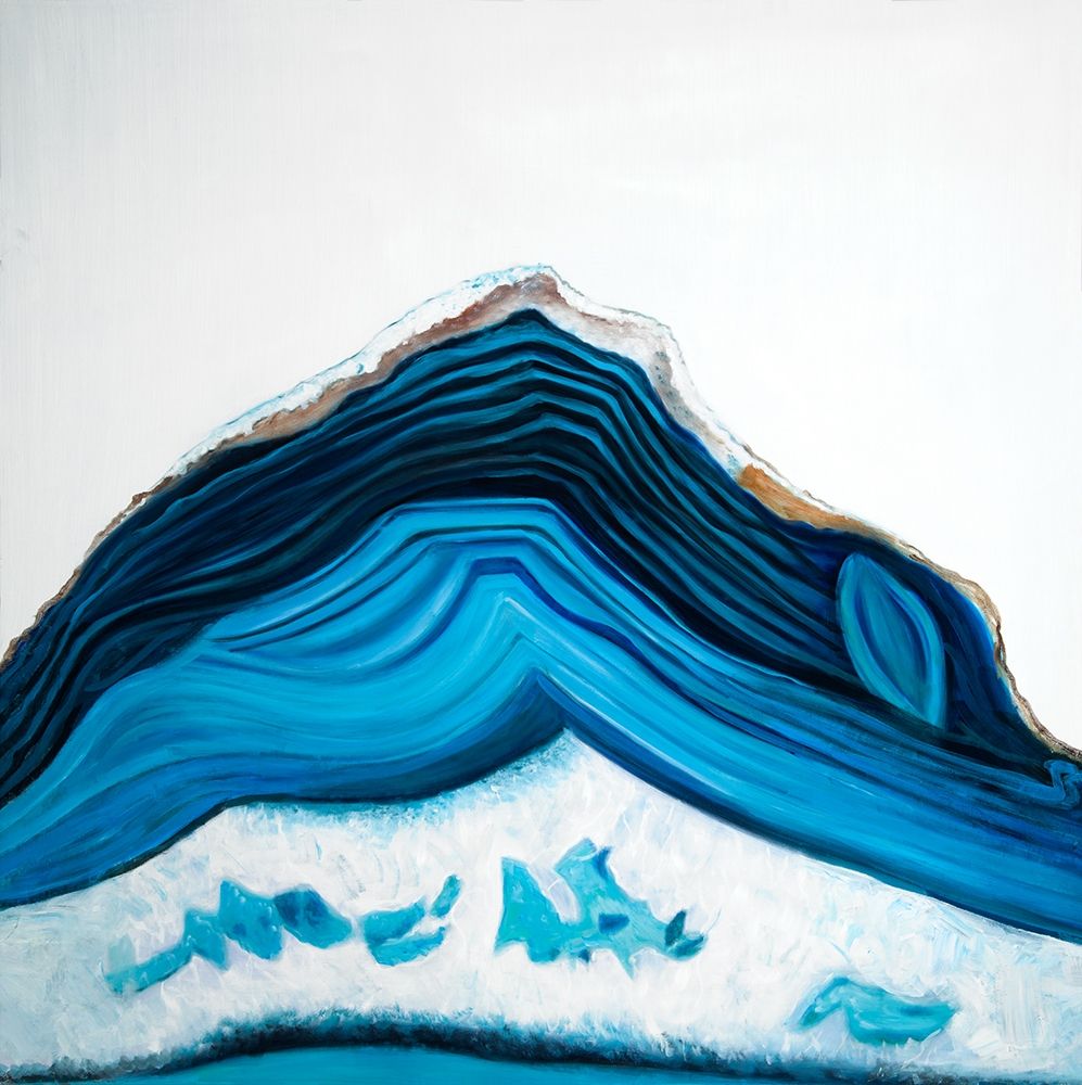 BLUE GEODE PROFILE art print by Atelier B Art Studio for $57.95 CAD