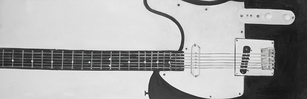 BLACK ROCK GUITAR art print by Atelier B Art Studio for $57.95 CAD