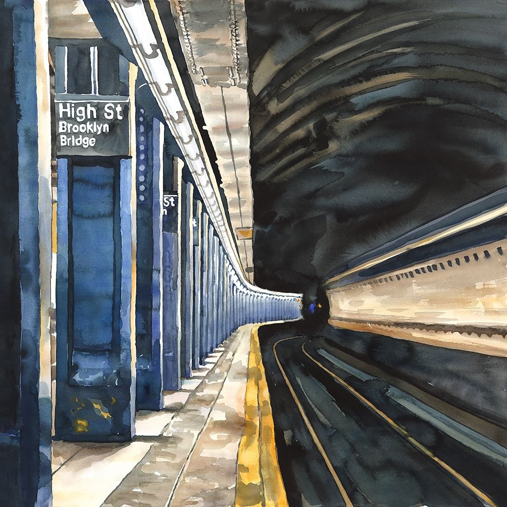NEW-YORK SUBWAY art print by Atelier B Art Studio for $57.95 CAD