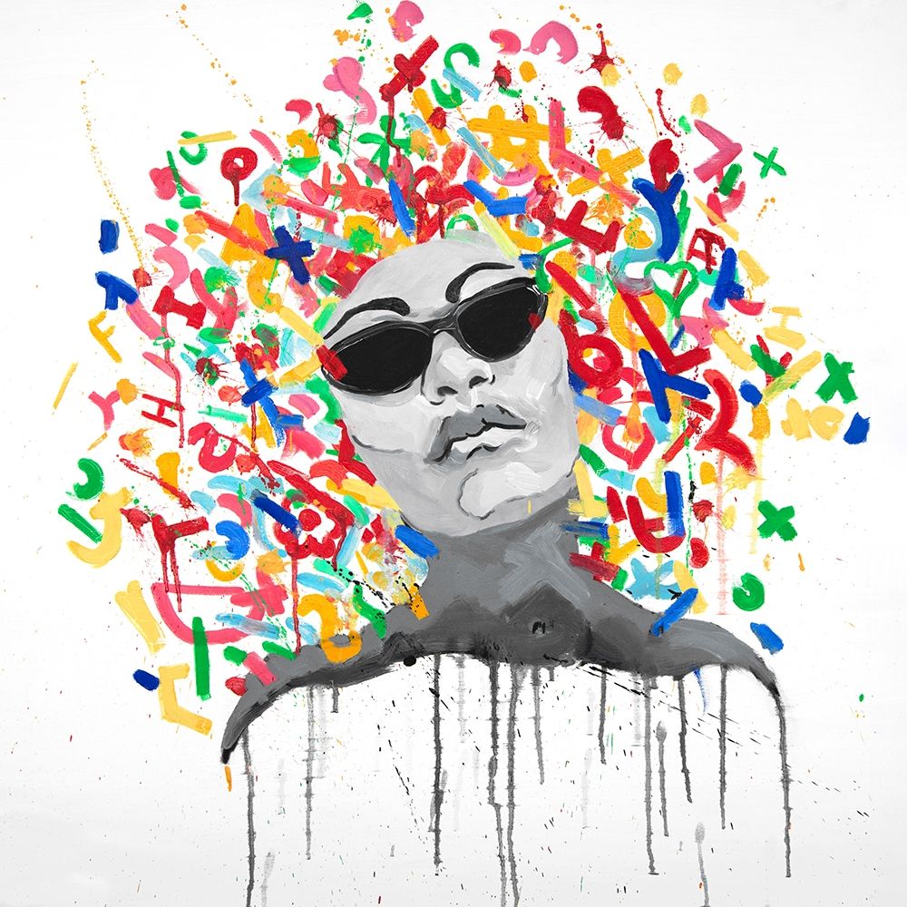 WOMAN STREET ART POP art print by Atelier B Art Studio for $57.95 CAD