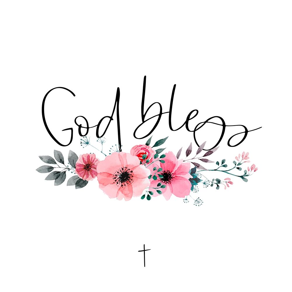 GOD BLESS art print by Atelier B Art Studio for $57.95 CAD