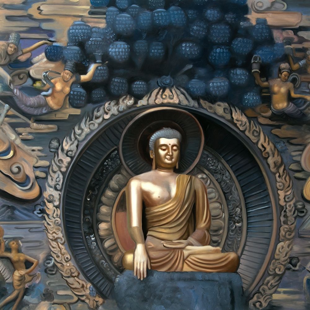 GRAND BUDDHA AT LINGSHAN SCENIC AREA IN CHINA art print by Atelier B Art Studio for $57.95 CAD