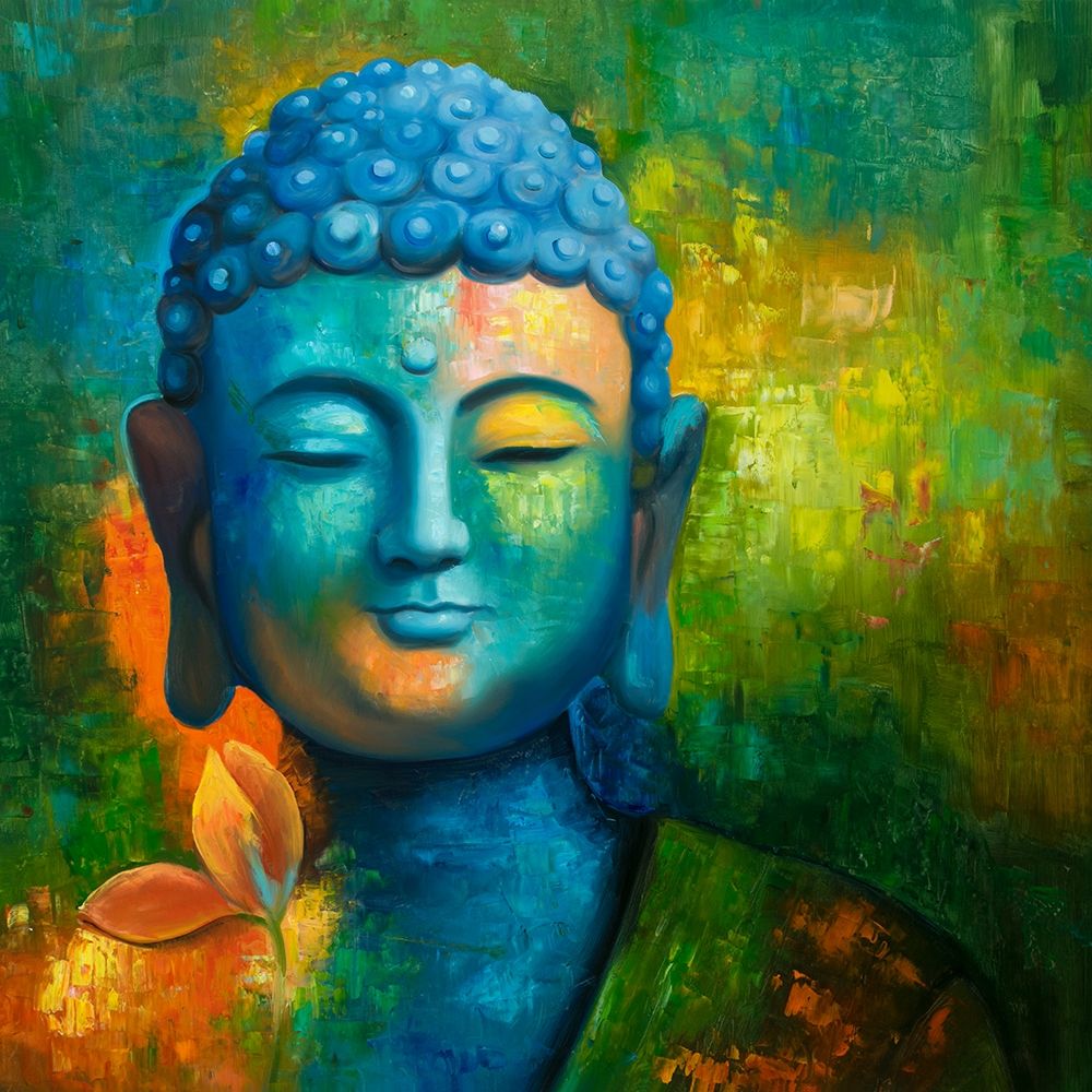 BLISSFUL BUDDHA art print by Atelier B Art Studio for $57.95 CAD