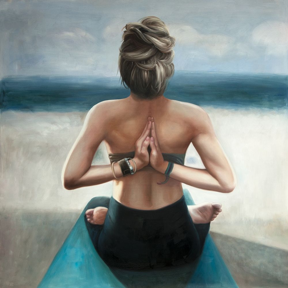 REVERSE PRAYER POSE art print by Atelier B Art Studio for $57.95 CAD