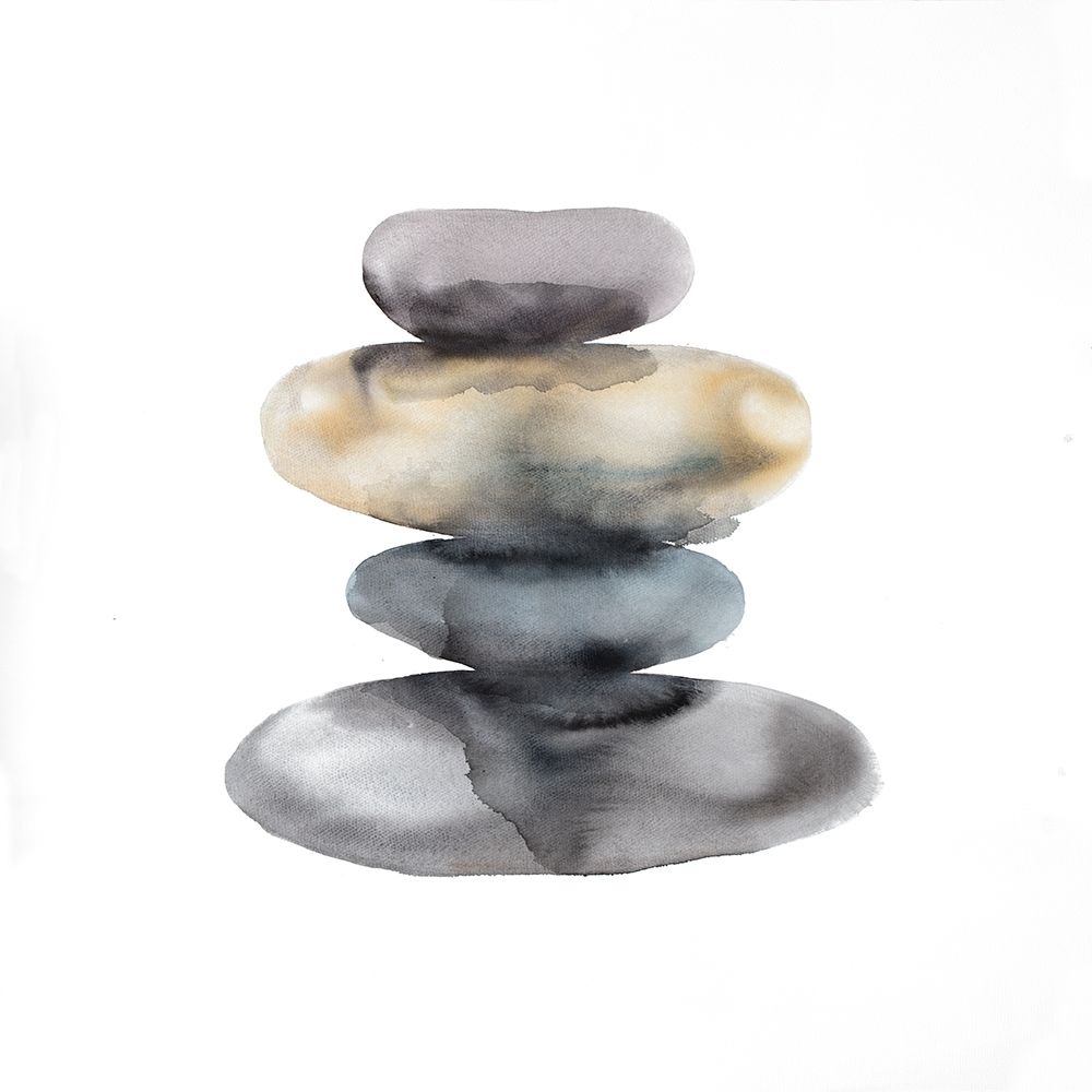 Watercolor Pile of Rocks art print by Atelier B Art Studio for $57.95 CAD