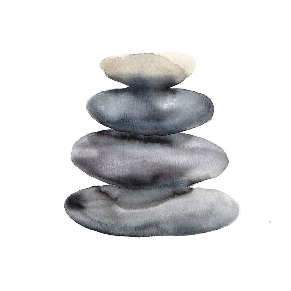 Watercolor Stacked Rocks art print by Atelier B Art Studio for $57.95 CAD