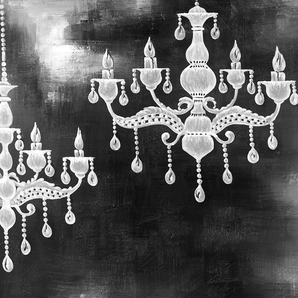 WHITE CHANDELIERS art print by Atelier B Art Studio for $57.95 CAD