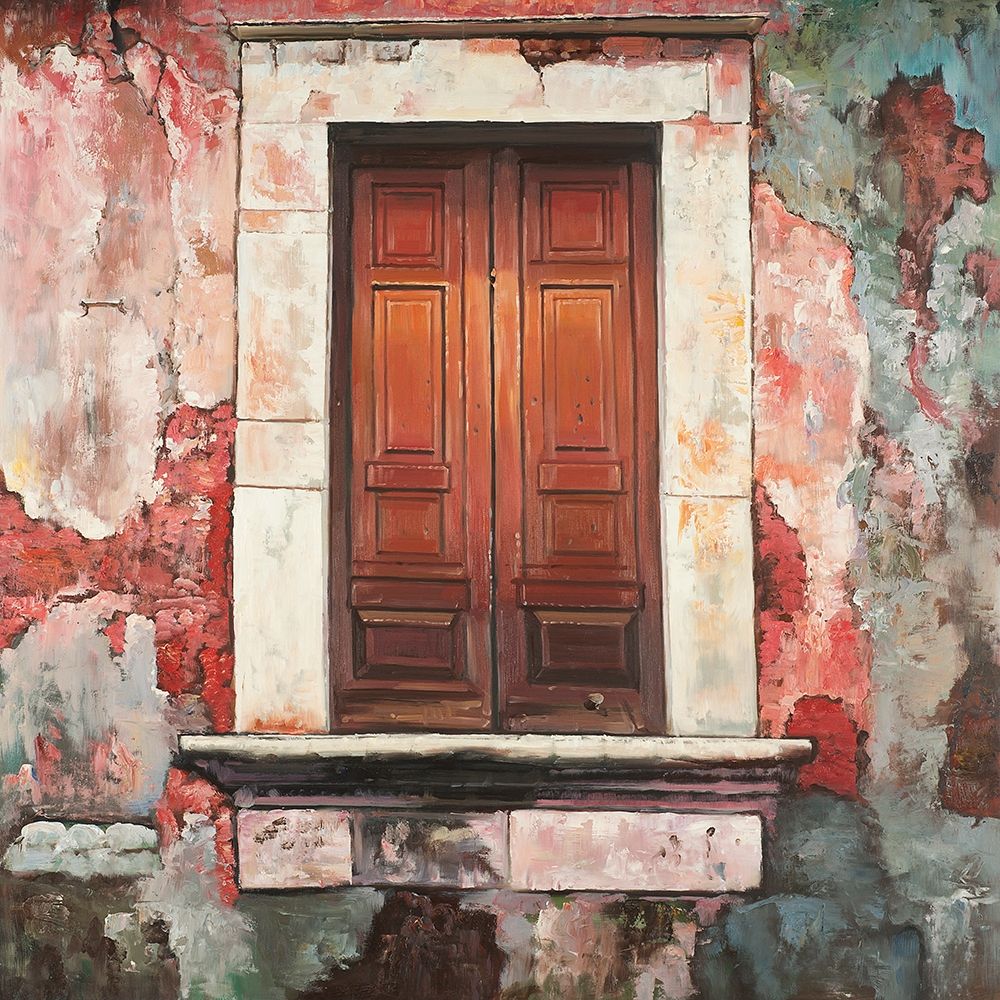 DOOR OF AN OLD RED BUILDING art print by Atelier B Art Studio for $57.95 CAD