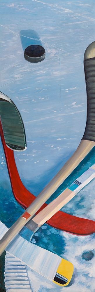 HOCKEY STICKS ON ICE art print by Atelier B Art Studio for $57.95 CAD