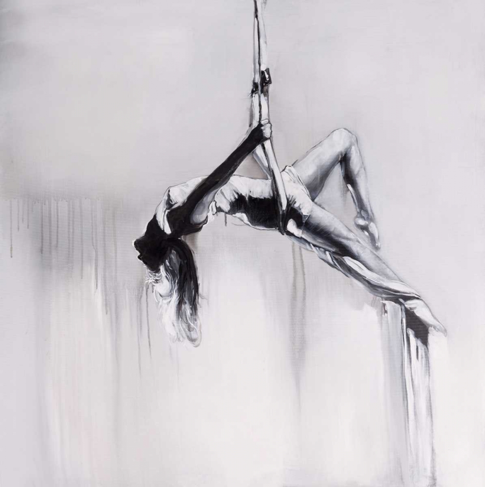 Woman Dancer on Aerial Contortion art print by Atelier B Art Studio for $57.95 CAD