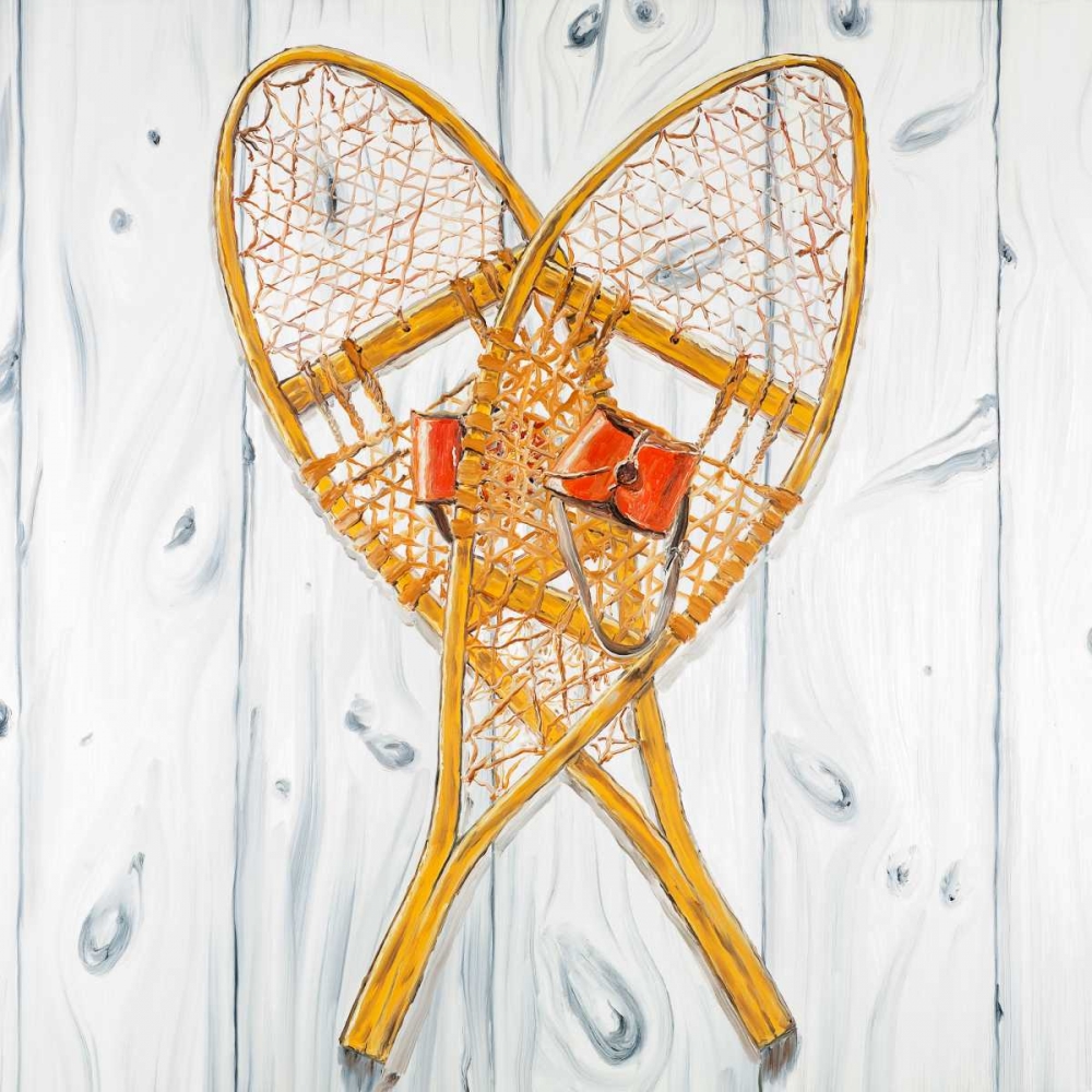 Vintage Wood Snowshoes art print by Atelier B Art Studio for $57.95 CAD