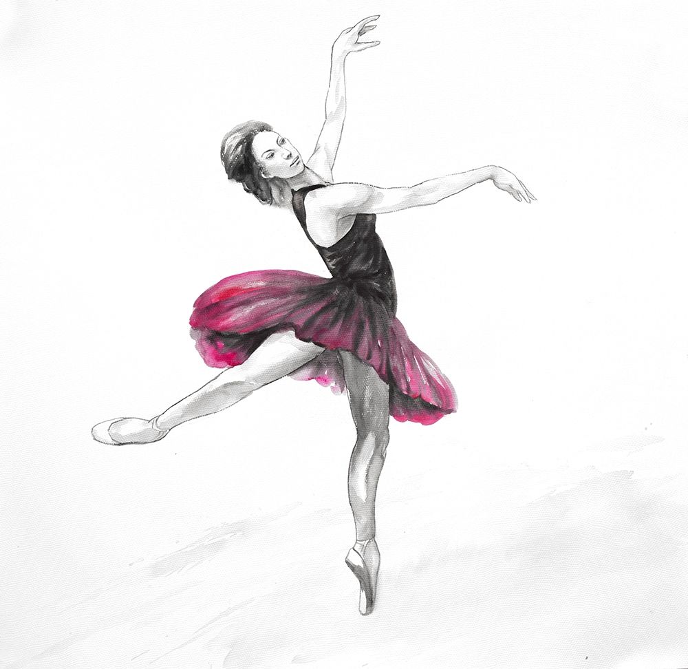 Small Pink Ballerina art print by Atelier B Art Studio for $57.95 CAD
