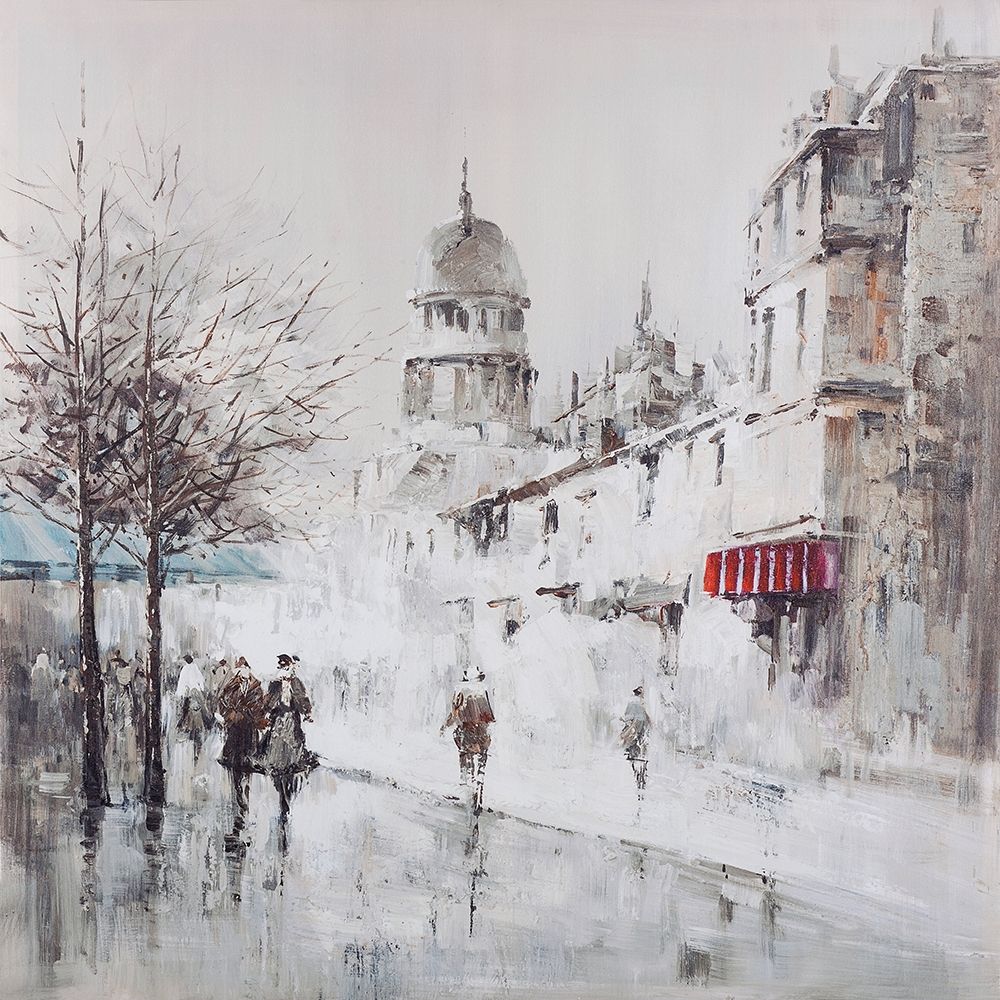 Gray city street art print by Atelier B Art Studio for $57.95 CAD