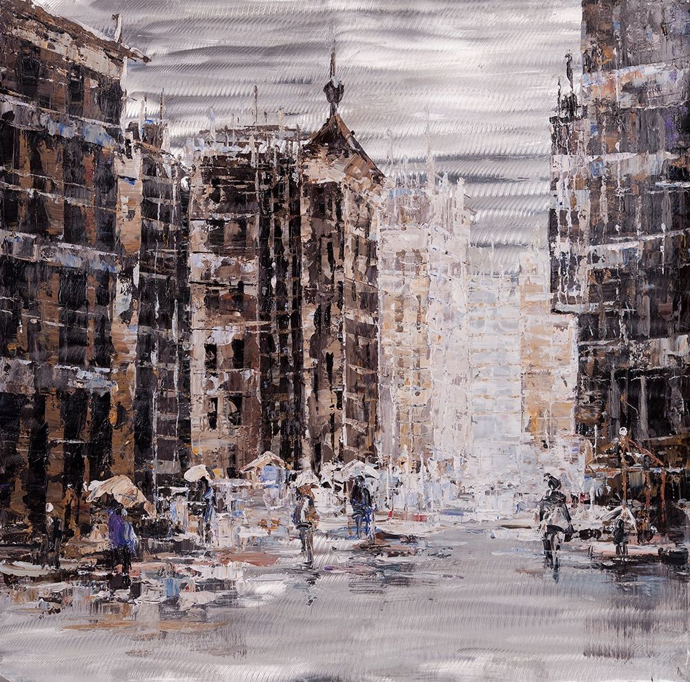 INDUSTRIAL ABSTRACT CITY art print by Atelier B Art Studio for $57.95 CAD
