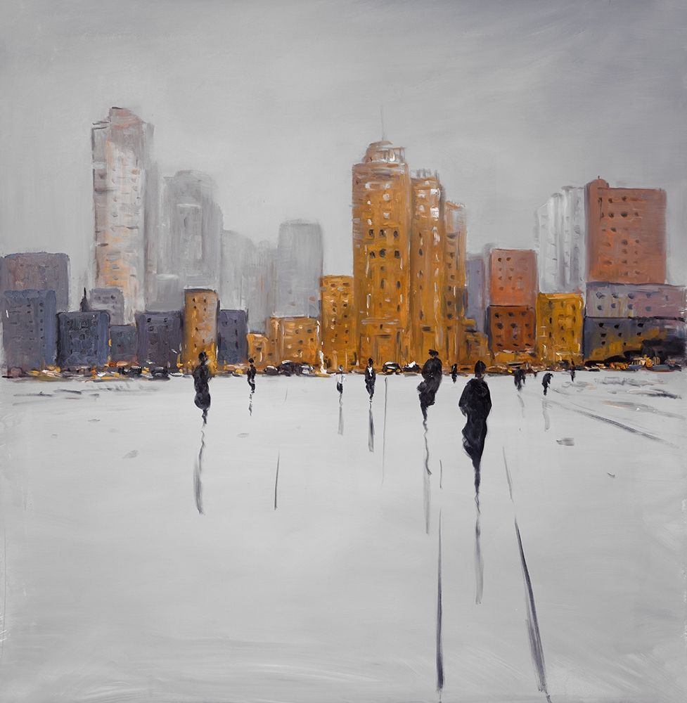 CITY ON THE HORIZON art print by Atelier B Art Studio for $57.95 CAD