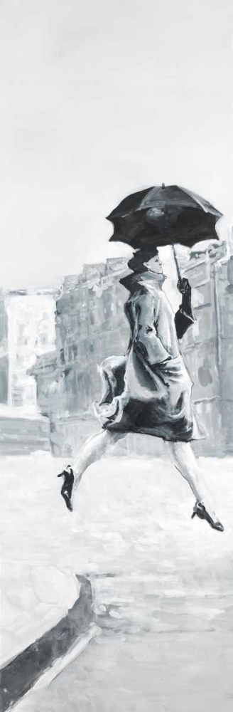 Woman in the Rain art print by Atelier B Art Studio for $57.95 CAD