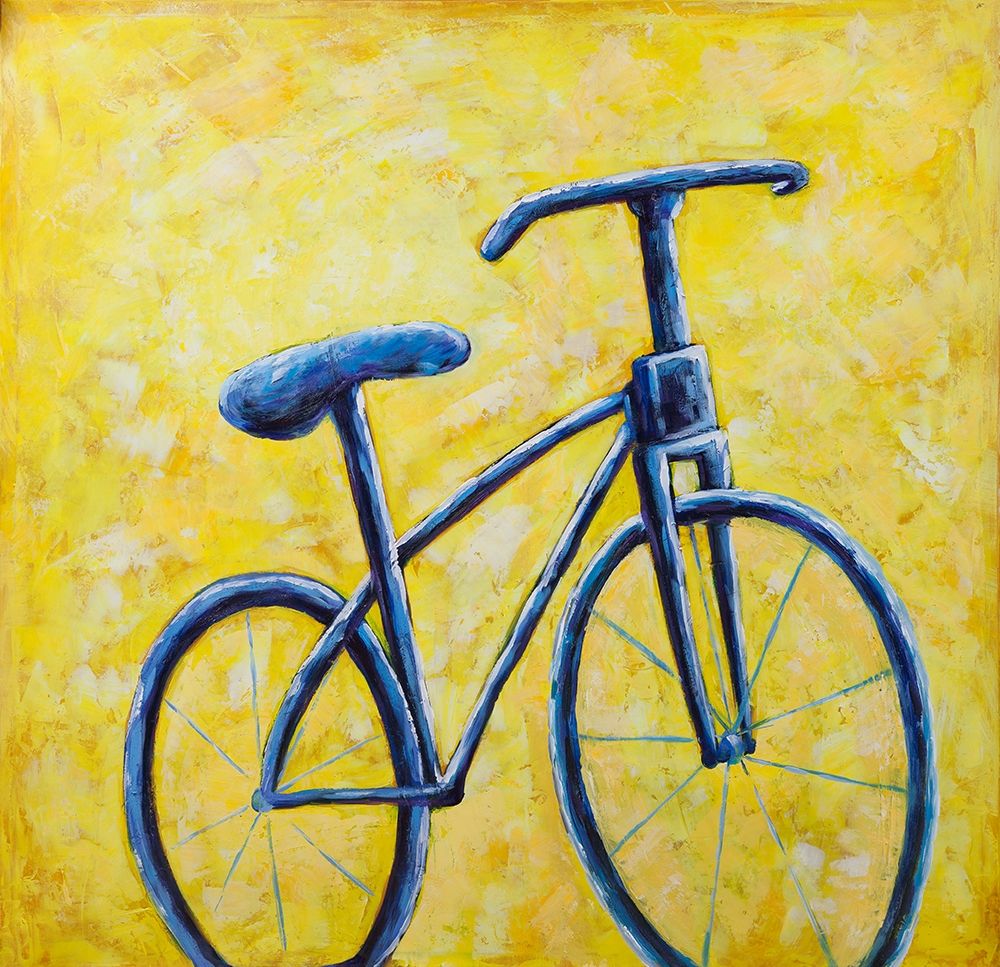 BLUE BIKE art print by Atelier B Art Studio for $57.95 CAD