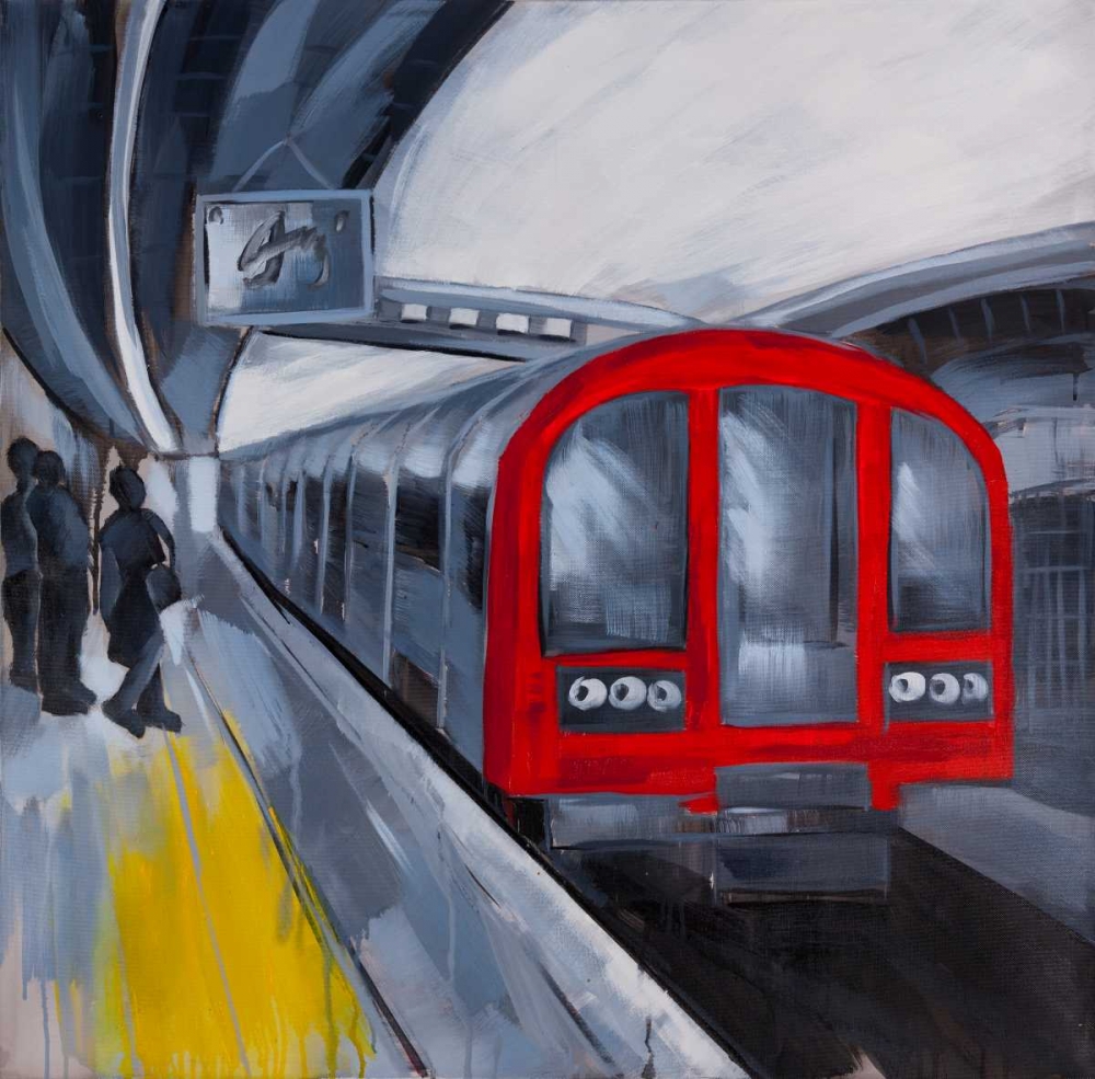 People Waiting for the Metro art print by Atelier B Art Studio for $57.95 CAD