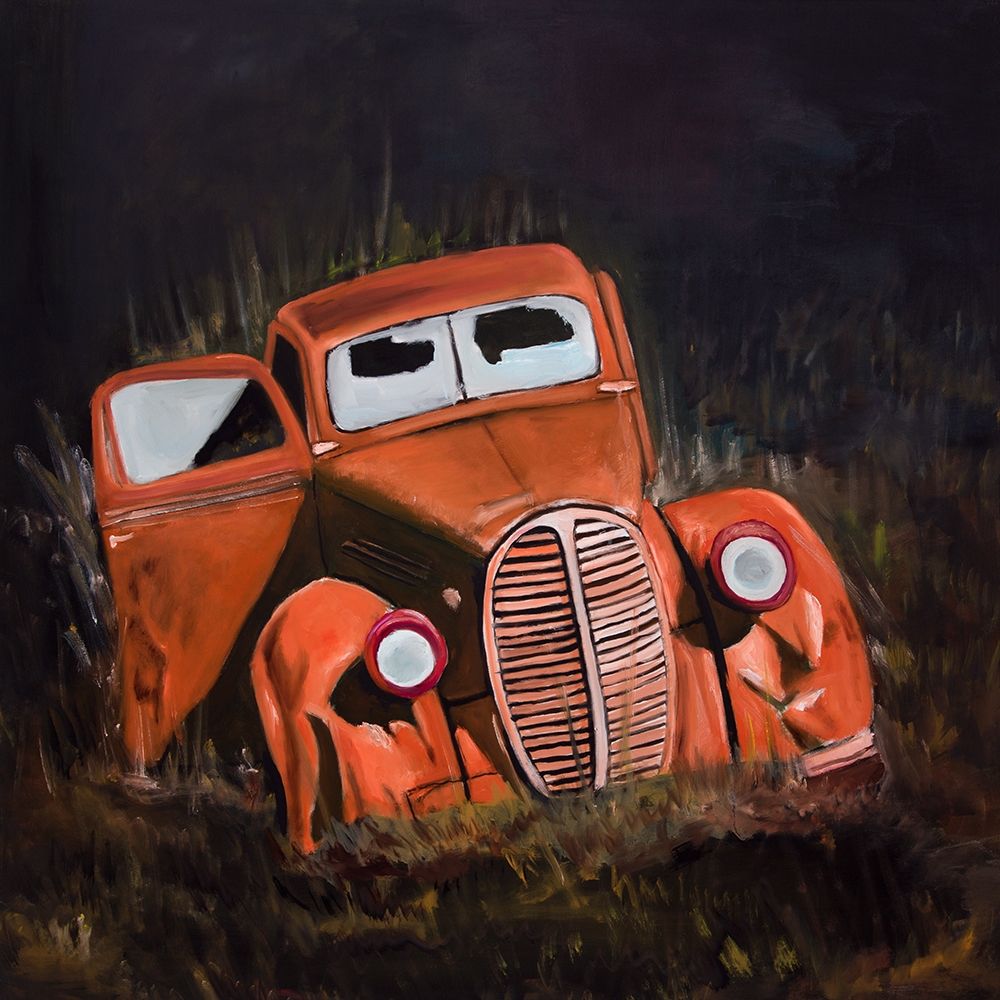 HUMPY OLD CAR BY NIGHT art print by Atelier B Art Studio for $57.95 CAD