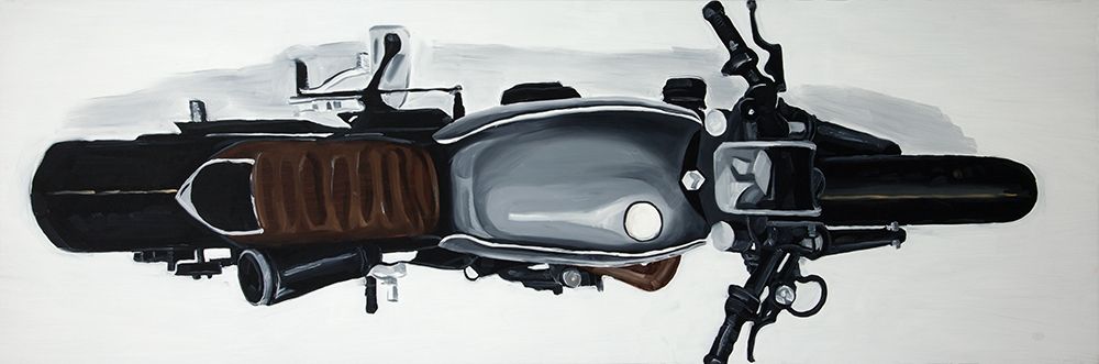 OVERHEAD VIEW OF A MOTORBIKE art print by Atelier B Art Studio for $57.95 CAD
