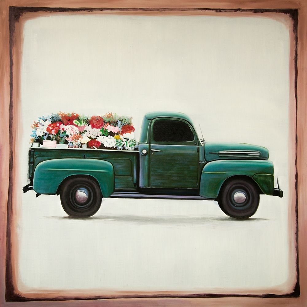 Flowers fram truck art print by Atelier B Art Studio for $57.95 CAD