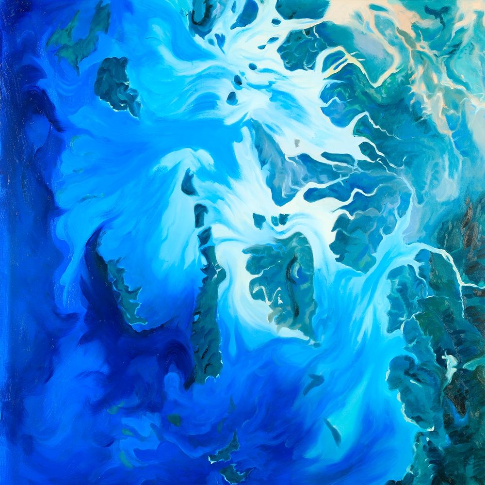 Satellite View of the Mergui Islands art print by Atelier B Art Studio for $57.95 CAD