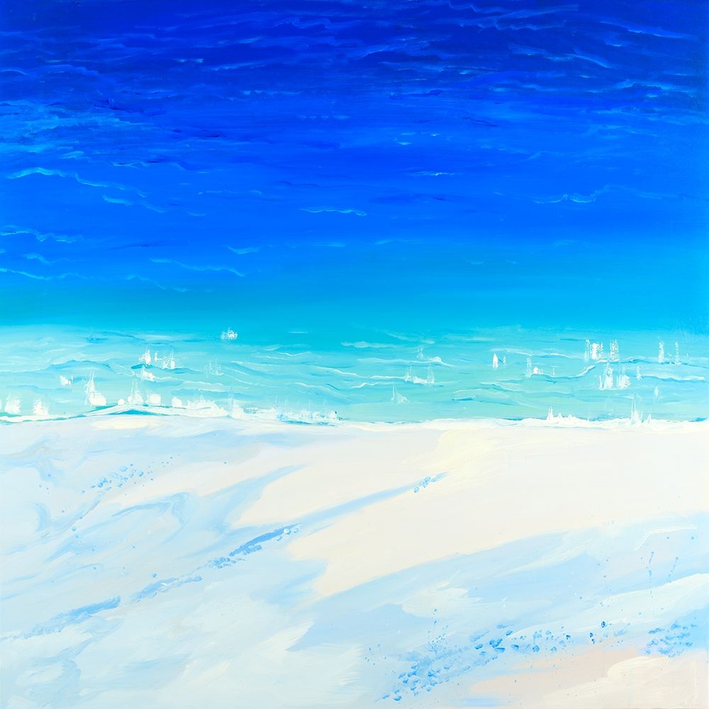 Satellite View of the Ocean art print by Atelier B Art Studio for $57.95 CAD