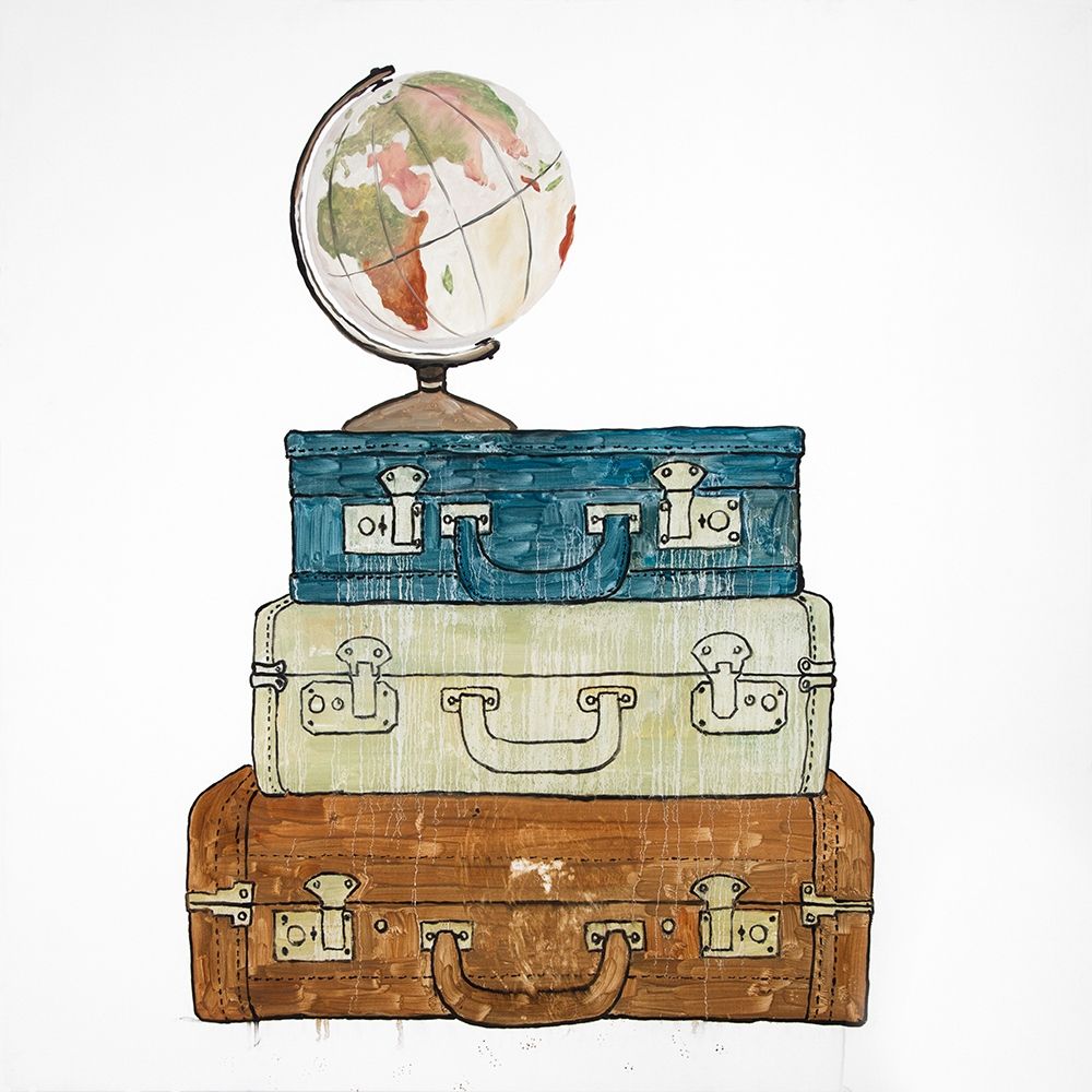 GO AROUND THE WORLD art print by Atelier B Art Studio for $57.95 CAD