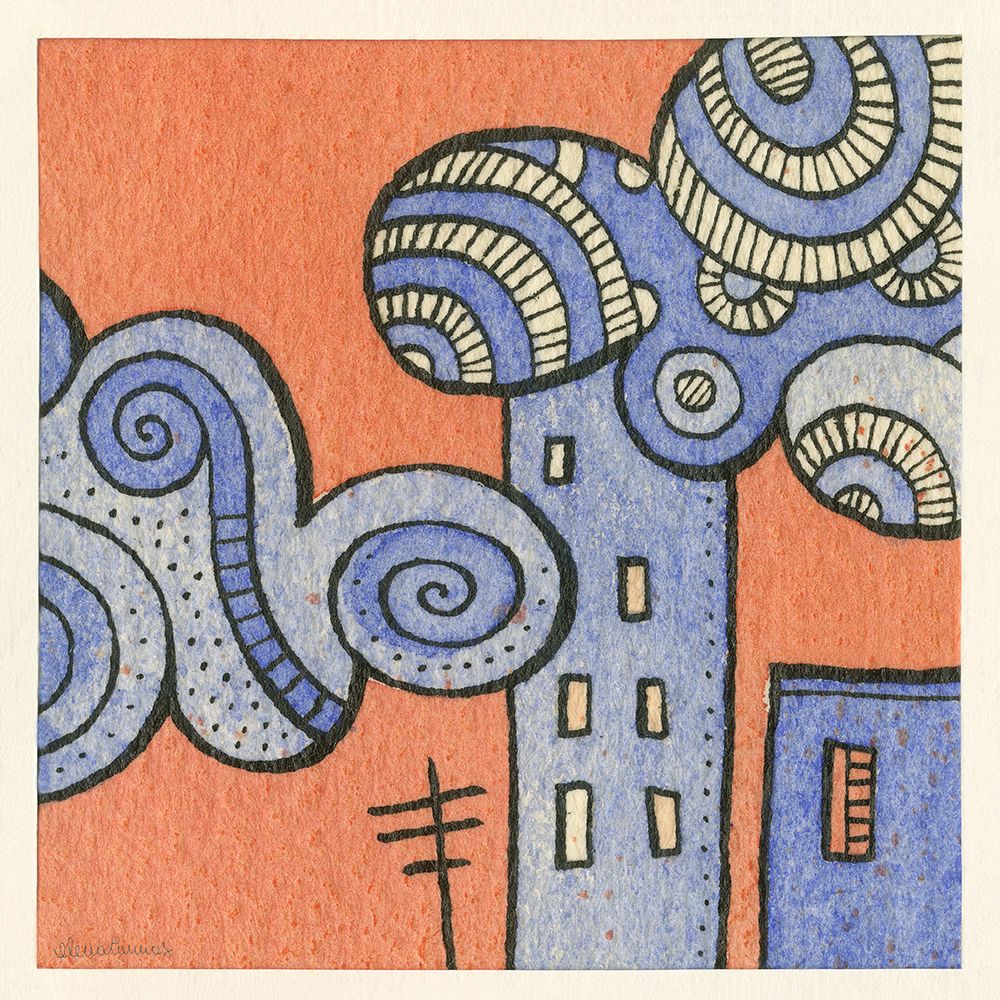 Clouds on a Skyscraper art print by Elena Cannas for $57.95 CAD
