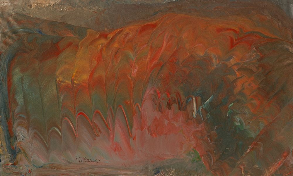 Abstract Red Fire art print by Maurizia Caria for $57.95 CAD