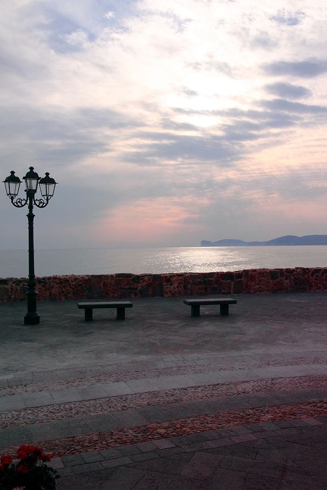 Alghero-walk-sunset-old-city art print by Salvatore Esposito for $57.95 CAD