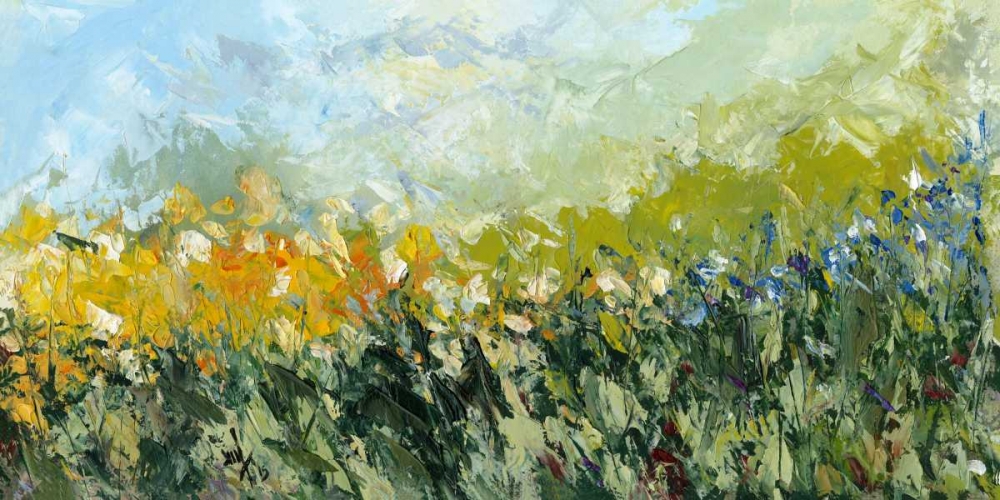 Flowering â€“ wind on the green field I art print by Maria Nella Fadda for $57.95 CAD