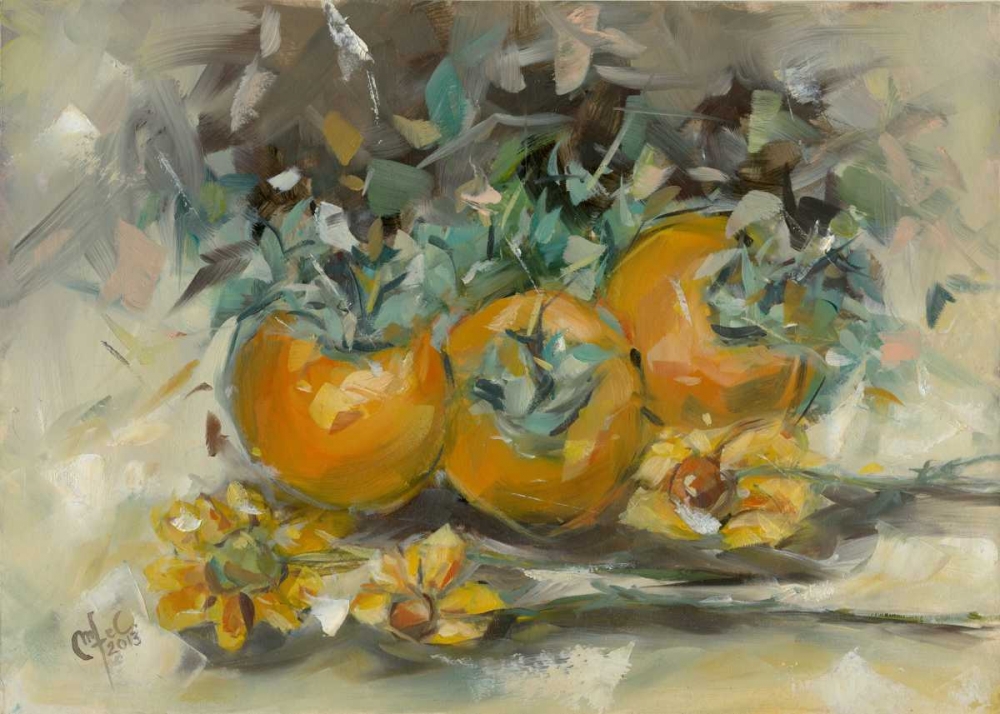 Yellow Khaki with Topinambur flowers art print by Maria Nella Fadda for $57.95 CAD