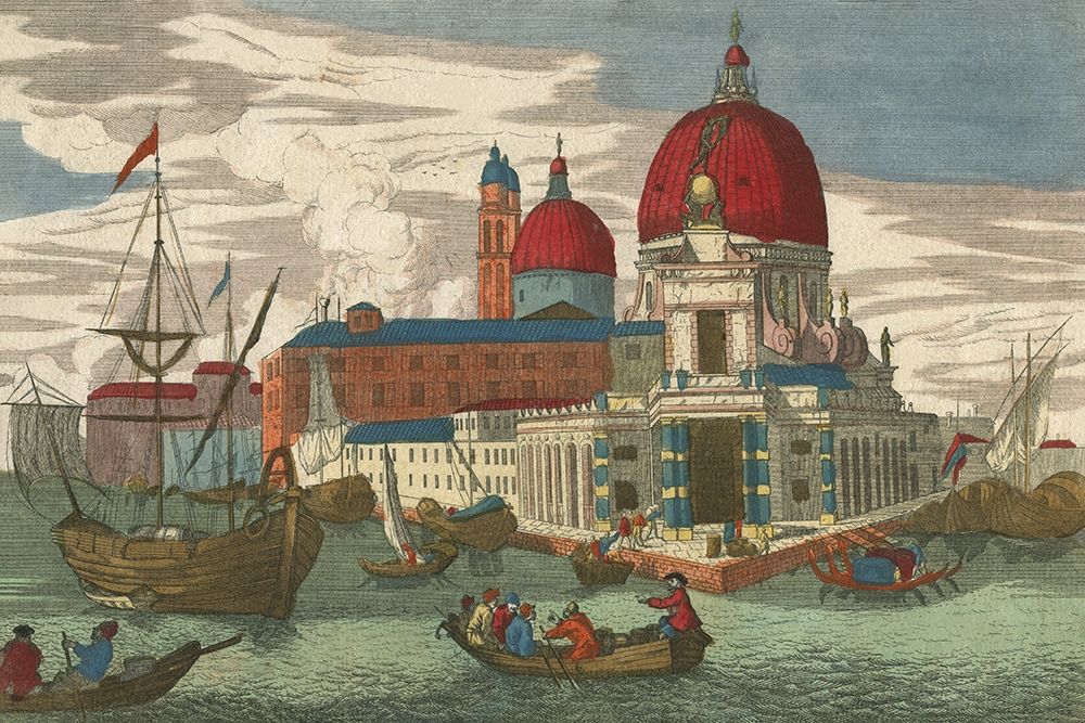 Ancient View of Venice Customs crop art print by anonymous for $57.95 CAD
