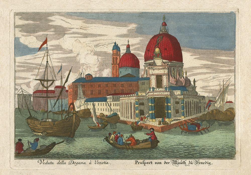 Ancient View of Venice Customs art print by anonymous for $57.95 CAD