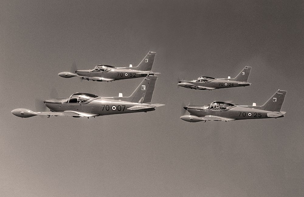 Flying planes Black and White art print by anonymous for $57.95 CAD