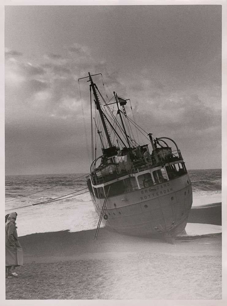 Ran Aground Ship Seashore art print by Archivio for $57.95 CAD