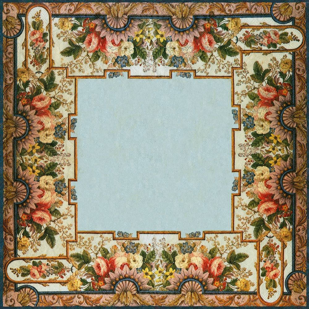 Ancient Baroque decoration flowers friezes art print by Archivio for $57.95 CAD