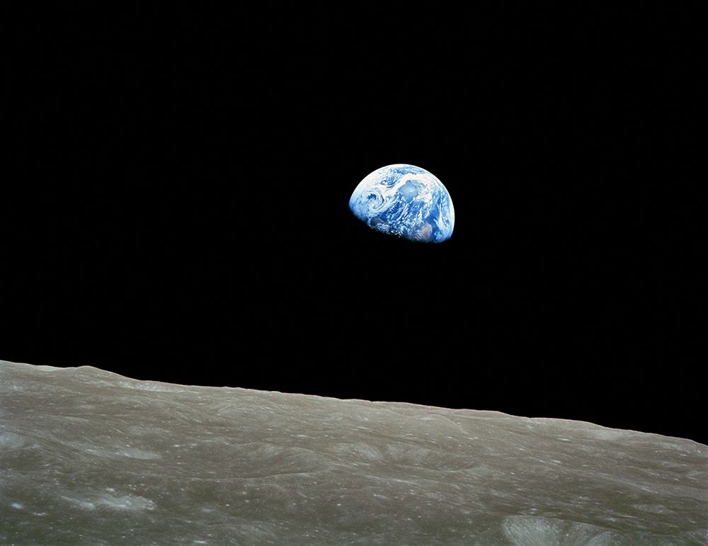 Planet Earth from Moon Space art print by Archivio for $57.95 CAD