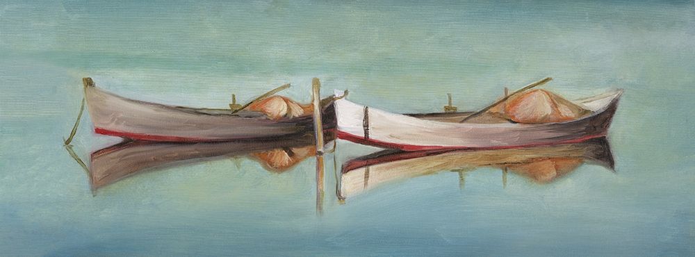 Two boats on tourquoise water art print by Archivio for $57.95 CAD